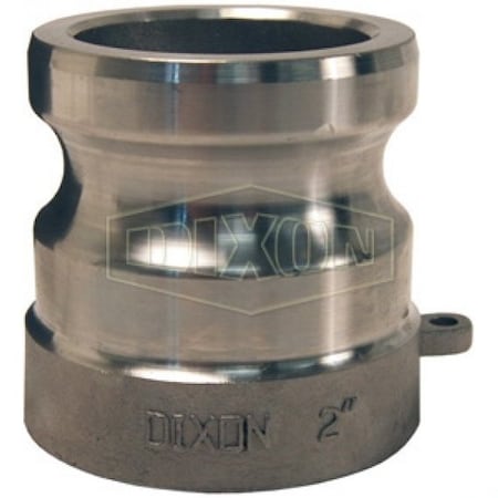 Dixon Cam and Groove Adapter, 3/4 in, Socket Weld x SCH 40 Pipe, 316 SS, Domestic 75AWSPSS